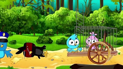 Birds Family Babies Pretend to die Ghost Prank Full Episodes Cartoon Animation Nursery Rhy