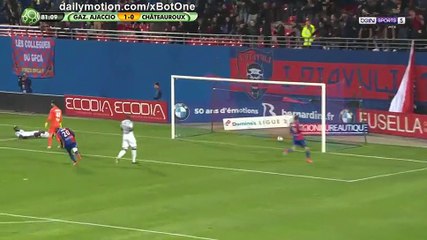 Gazélec Ajaccio 2-0 Châteauroux But Fousseni Diabate - 22.09.2017