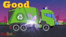 Good Vs Evil | Garbage Truck | Scary Monster Trucks For Children - Videos Street Vehicles For Kids