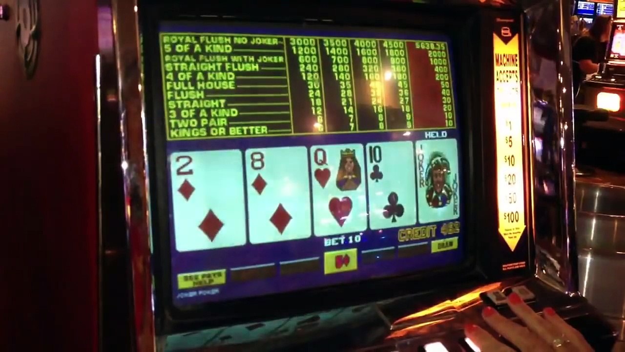 Joker Poker video poker slot machine - 4 of a kind