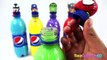 Body Painting Learning Colors Superhero Pepsi Bottles Finger Family Nursey Rhymes Surprise Eggs Kids