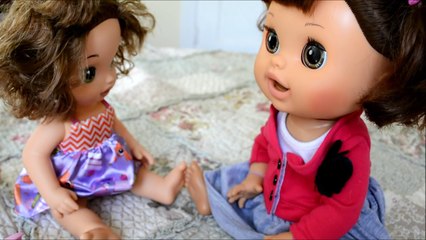 Baby Alive SLEEPOVER! Part One - Baby Alive Molly & Brookie Cookie - littlest pet shop