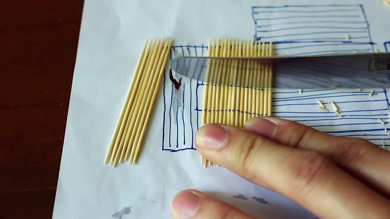 How to make a Toothpick House Making toy Vídeo Dailymotion