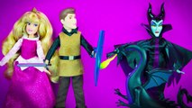 Princess Aurora Sleeping Beauty Mini Doll Set from Disney Store Maleficent Prince Phillip