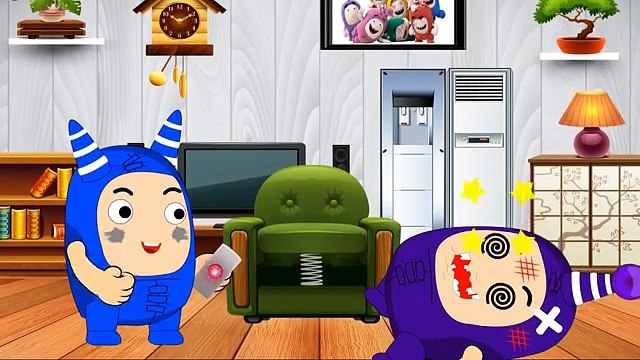 Salle de bains les dessins animés enfants la famille doigt pour drôle dans maquillage garderie la lessive la force oddbods