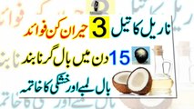 Nariyal Ka Tel Ke Faide | 3 Benefits Of Coconut Oil For Hair In Urdu