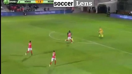 Nimes 1-4 Niort but Dona Ndoh 22-09-2017   HD