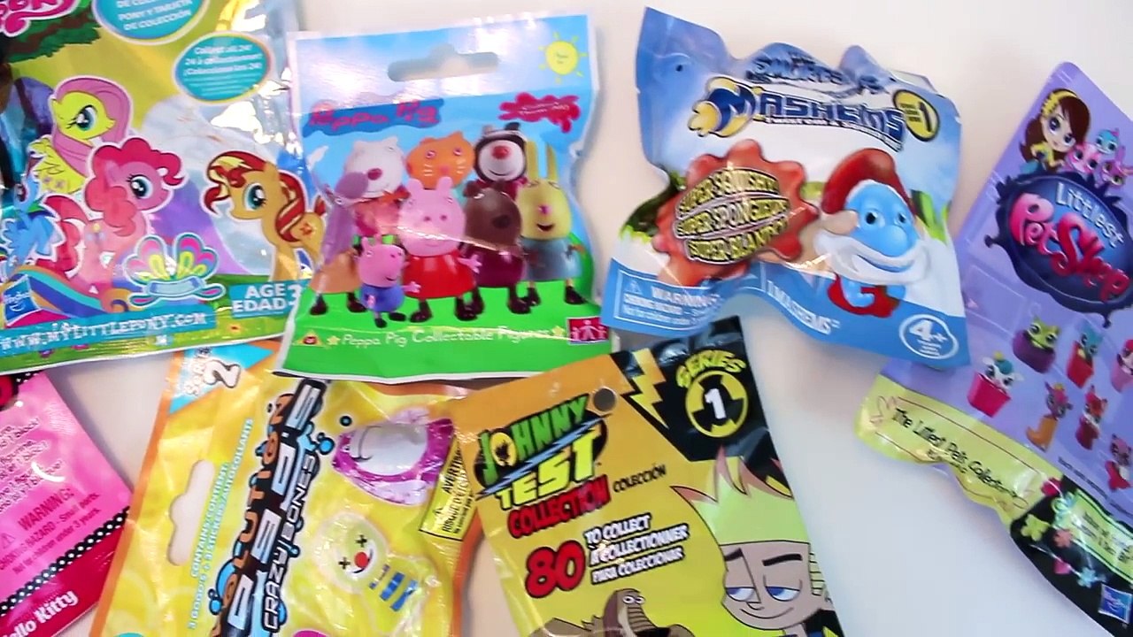 PEPPA PIG Mi pequeño Pony Sobres Sorpresa • Pitufos• Hello Kitty • Crazy Bones• Jhonny Test• MLP.