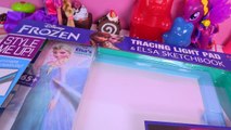 Disney Frozen Queen Elsa Tracing Light Up Pad Art Playset Kit Create and Draw - Cookieswirlc Video