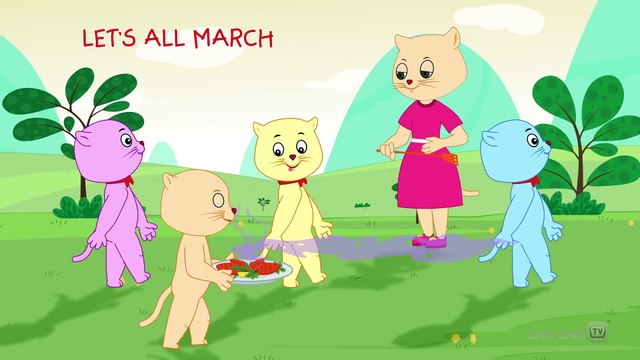 Head, Shoulders, Knees & Toes Nursery Rhymes by Cutians The Cute Kittens ChuChu TV