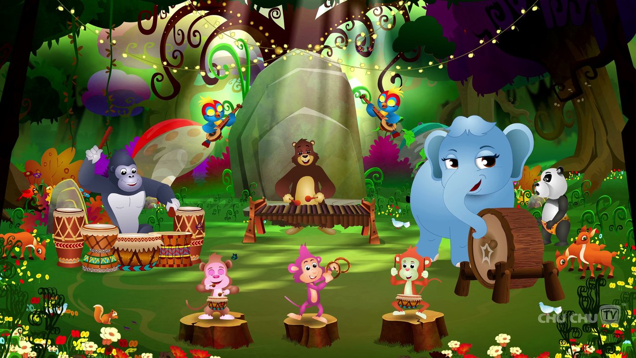 Five Little Monkeys Jumping On The Bed _ Part 3 - The Smart Monkeys _ ChuChu TV Kids Songs