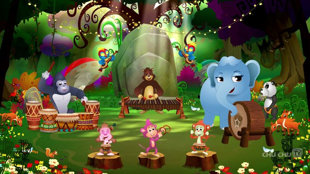 Five Little Monkeys Jumping On The Bed _ Part 3 - The Smart Monkeys _ ChuChu TV Kids Songs