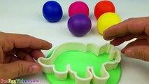 Learn Teach Colors Dinosaur Names Kids Toys Children Play Doh T-Rex Toy Mold Surprise Eggs EggVideos