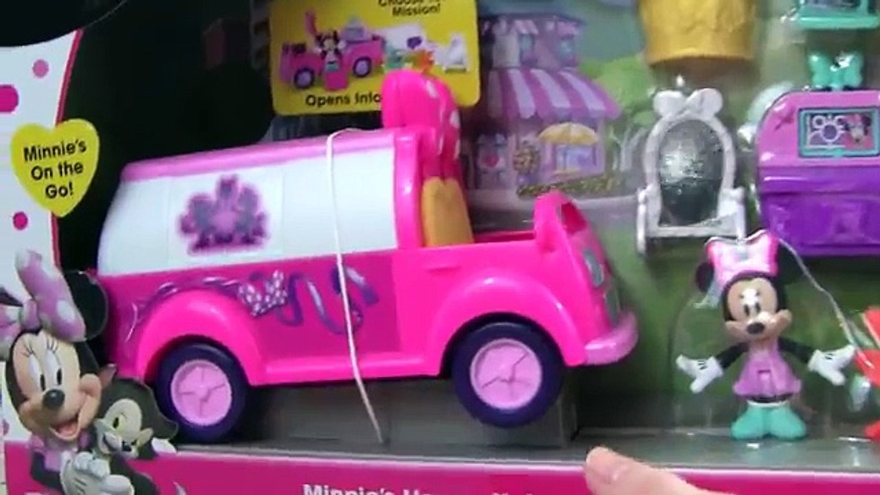 Disney Minnie Mouse Happy Helpers! Minnies Happy Helpers Van! Mickey and The Roadster Racers TOYS