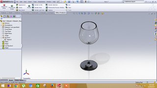 solidworks  - wine glass