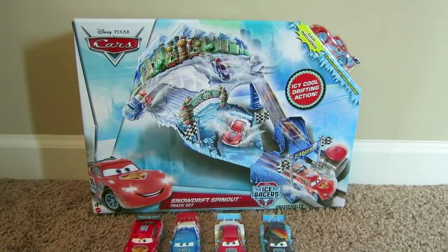 DISNEY CARS 2 SNOW DRIFT SPINOUT ICE RACERS RACETRACK PLAYSET MOSCOW