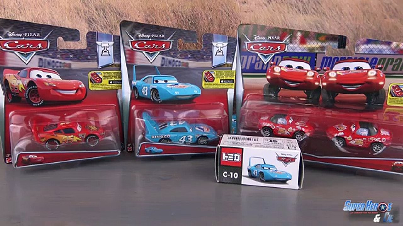Disney Cars Voitures Diecast Piston Cup Dinoco Flash McQueen Les Bagnoles Jouet Toy Review