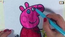 Peppa Pig Coloring Book Pages Kids Fun Art Coloring Video For Kids nursery rhymes