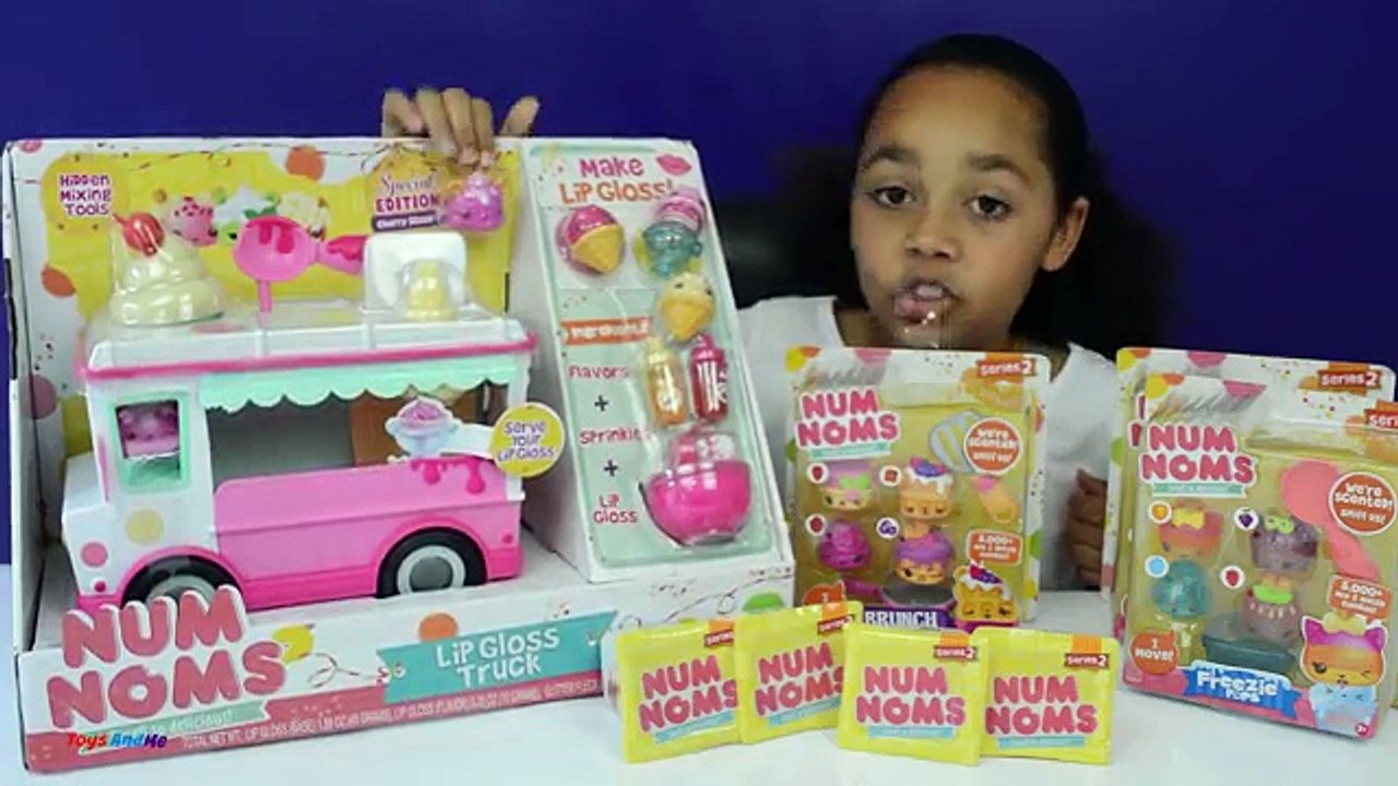NEW Num Noms Series 2 Lip Gloss Truck New Num Noms 5 Packs DIY Lip Gloss Toy  Review - video Dailymotion