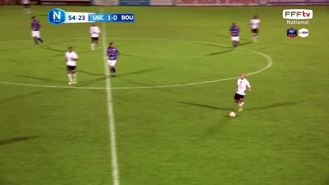 Grosse occasion pour Boulogne mais la frappe est repoussée par le gardien.