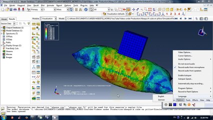 Cube on inflatable bag: FEA using abaqus