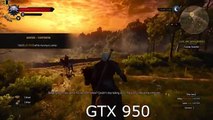 GTX 950 vs GTX 960 - The Witcher 3: Wild Hunt - i5 4460 - 8GB RAM - GTX 950