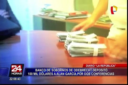 Banco vinculado a sobornos de Odebrecht pagó 100 mil dólares a Alan García por conferencias
