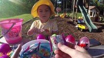 EASTER EGGS SURPRISE EGG HUNT SpiderMan Frozen Gummy Worms Sour Candy Toy Surprises