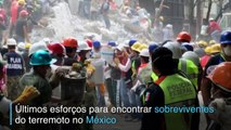 Fisioterapeutas ajudam socorristas e voluntários no México