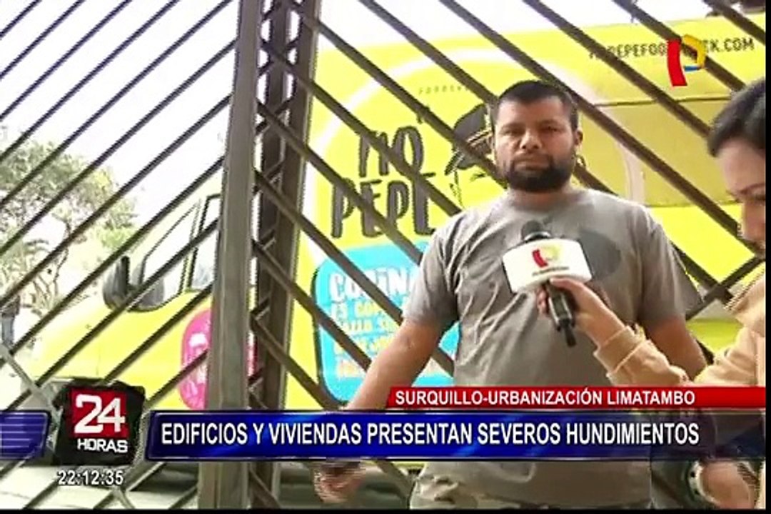 Surquillo: más de 60 familias en riesgo tras hundimiento y rajadura de sus viviendas