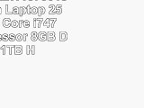 Alienware ALW187501sLV 184Inch Laptop 25 GHz Intel Core i74710MQ Processor 8GB DDR3L