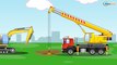 The Yellow Bulldozer digging | Construction Trucks & Service Vehicles Cartoons for children