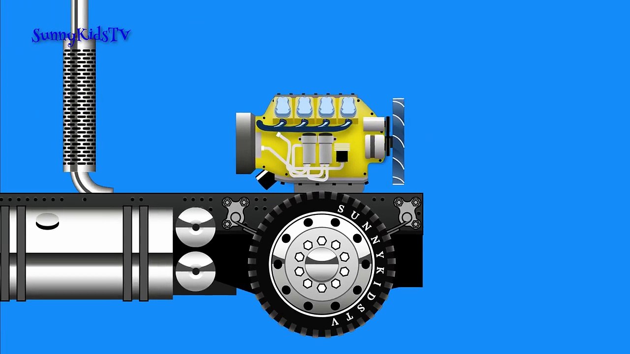 Trucks for kids. Truck Assembly. Cartoon. Video for children.
