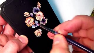 Hand nail art paintintg & quick nail styles with NAIL POLISH
