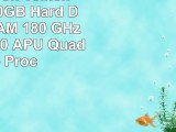 Dell Inspiron 16Inch Laptop 500GB Hard Drive 4GB RAM 180 GHz AMD A46210 APU Quad Core