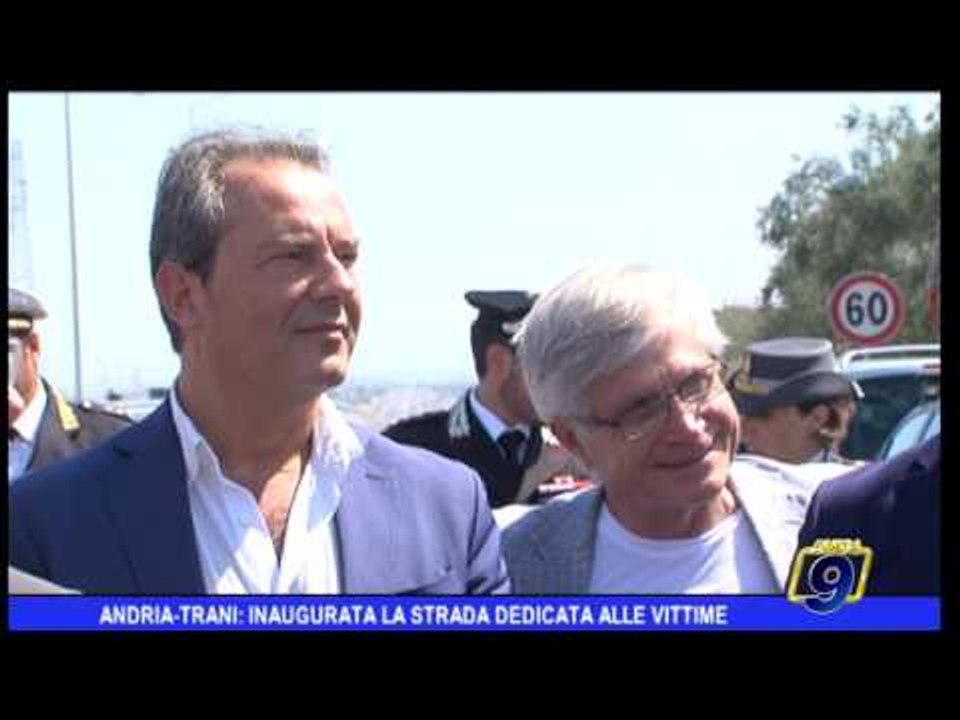 Andria - Trani: Inaugurata la strada dedicata alle vittime