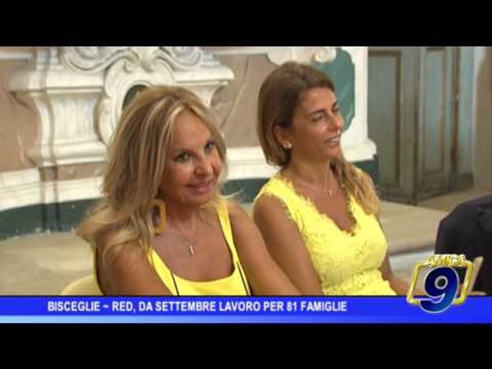 Bisceglie | RED, da Settembre lavoro per 81 famiglie