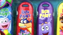 Disney Jr. DORA THE EXPLORER Bath Time Paint, Learn Colors, Skye, Sofia,Minnie Mickey Mouse / TUYC