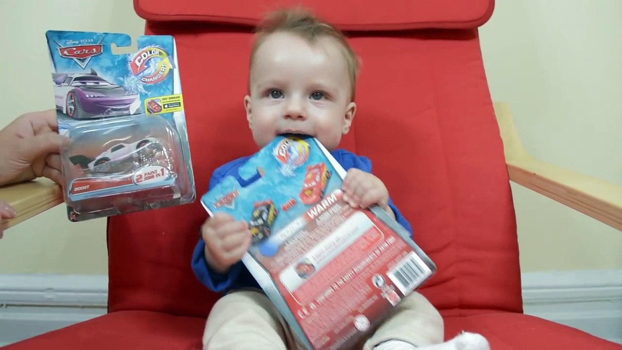 Disney Pixar Cars Color Changers Lightning McQueen, Sheriff and Boost toys review