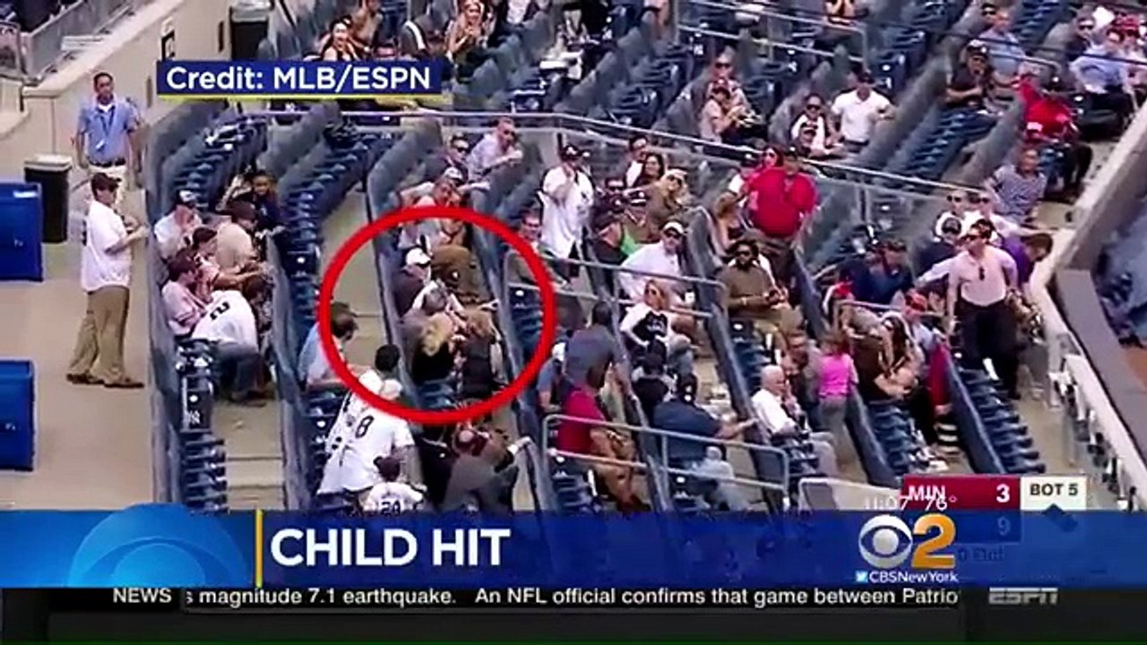 Young Fan Hospitalized After Being Struck By Foul Ball At Yankee Stadium
