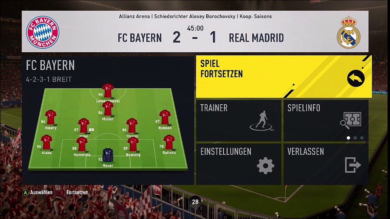 FC Bayern 2-2 Real Madrid