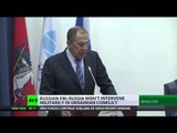 'There'll be no military intervention in Ukraine' - Lavrov