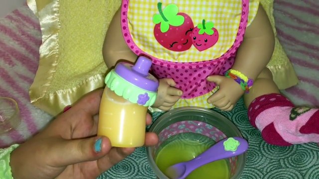 Feeding Madison our 2006 soft face Baby Alive feeding video