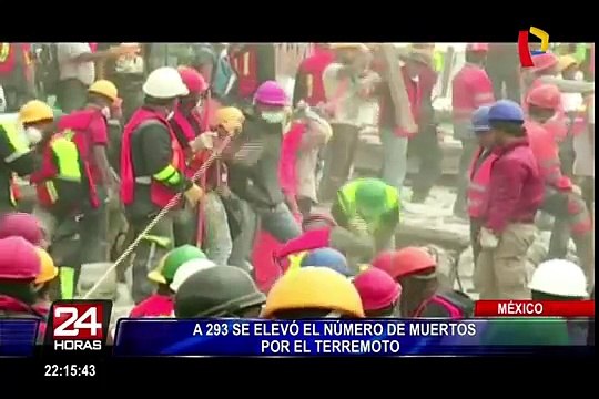 Terremoto en México: continúan labores de rescate en edificios colapsados