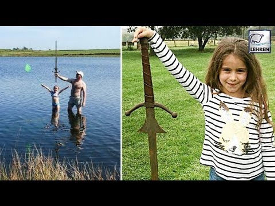 Shocking Girl DISCOVERS Excalibur Sword At Its Resting Place