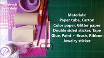 DIY JEWELRY gift box out of paper tube - life hack