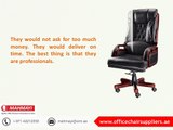 Brief Lowdown On UAE Office Chair Suppliers