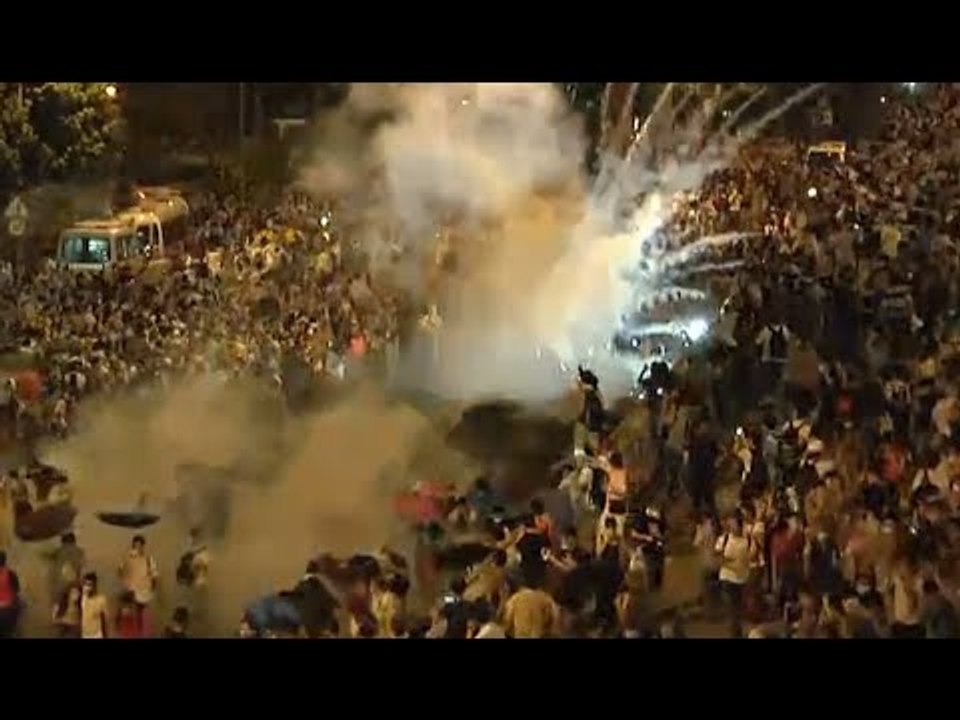 Hong Kong protests escalate: Police use tear gas, pepper spray