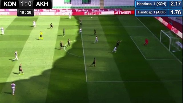 Ömer Ali Şahiner GOAL HD Konyaspor 1 - 0 Akhisarspor - 23.09.2017