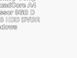 2016 HP Desktop Computer AMD QuadCore A45000 Processor 8GB DDR3 RAM 1TB HDD DVDRW